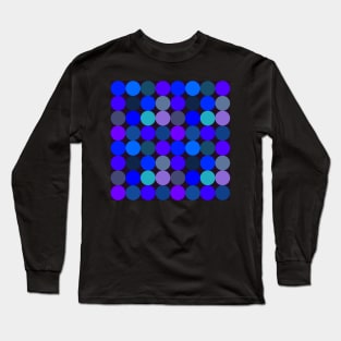 retro sixties style geometrical pattern Long Sleeve T-Shirt